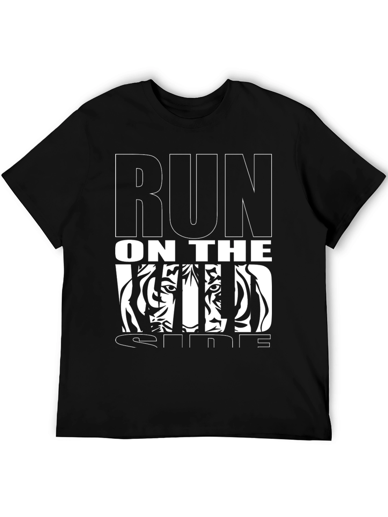 Run On The Wild Side Graphic Tee - Black