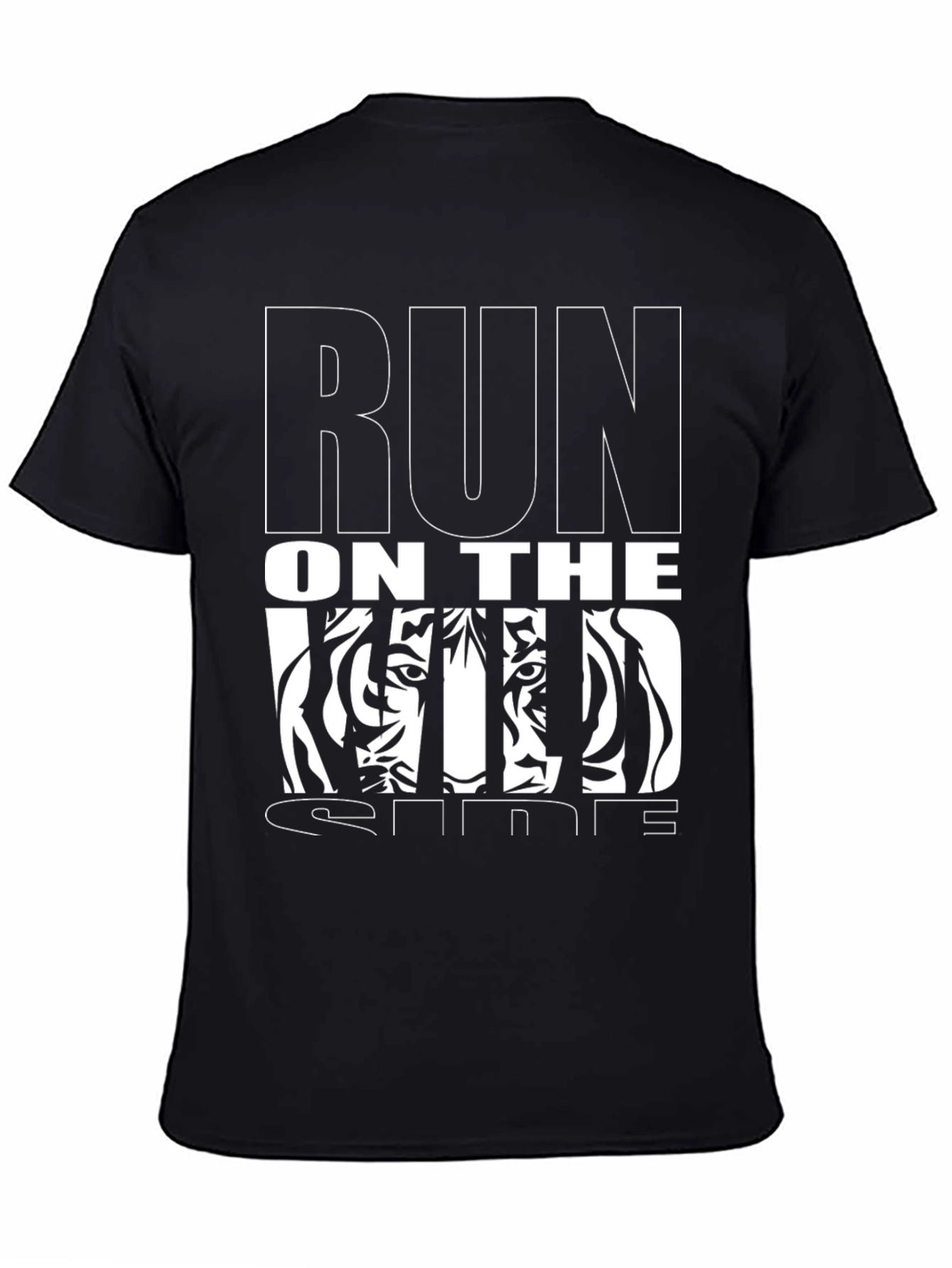 Run On The Wild Side Graphic Tee - Black