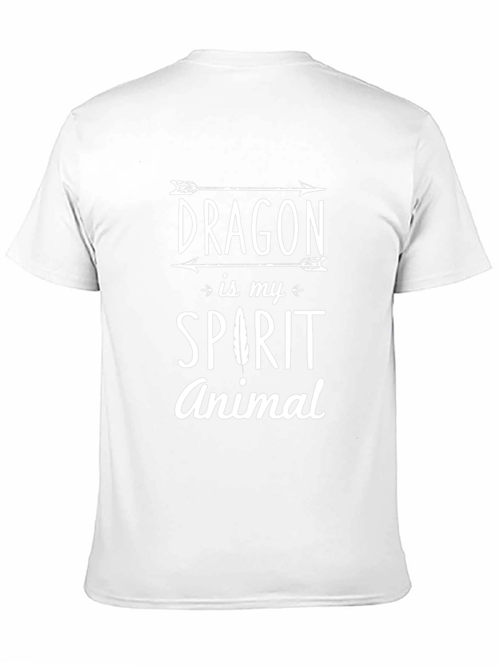 Dragon Spirit Animal Graphic T-Shirt - Black