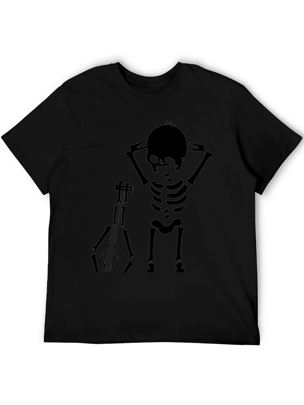 Skeleton Musician Graphic Tee