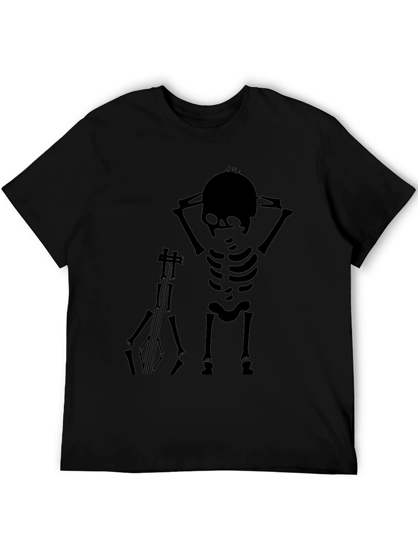 Skeleton Musician Graphic Tee