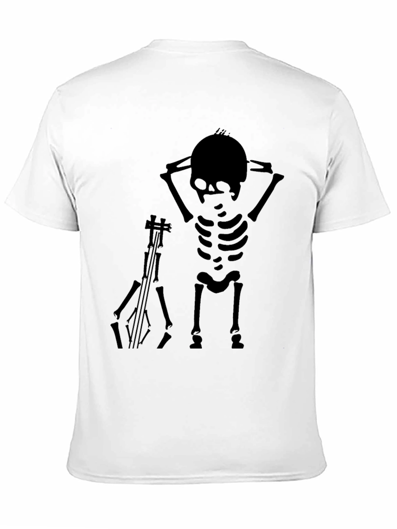 Skeleton Musician Graphic Tee