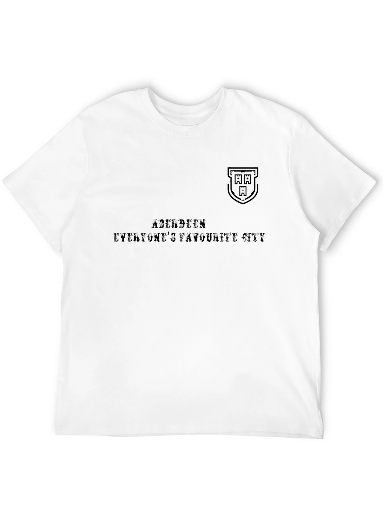 Aberdeen T-Shirt - Everyones Favourite City - Black