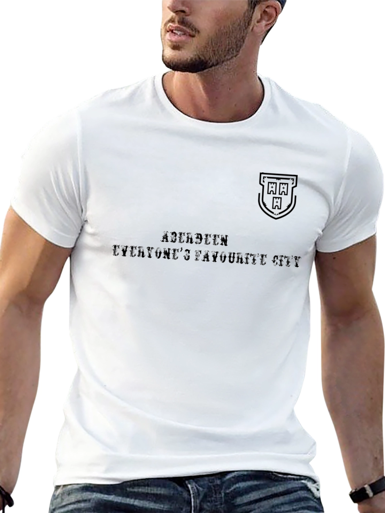 Aberdeen T-Shirt - Everyones Favourite City - Black