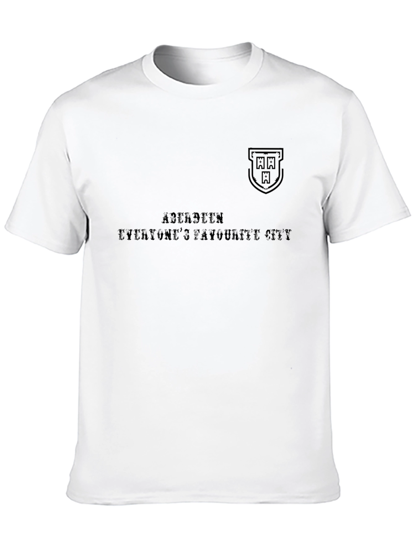 Aberdeen T-Shirt - Everyones Favourite City - Black