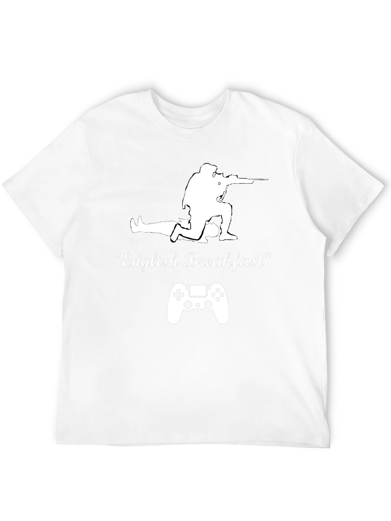 English Breakfast Gamer T-Shirt - Black Cotton Tee