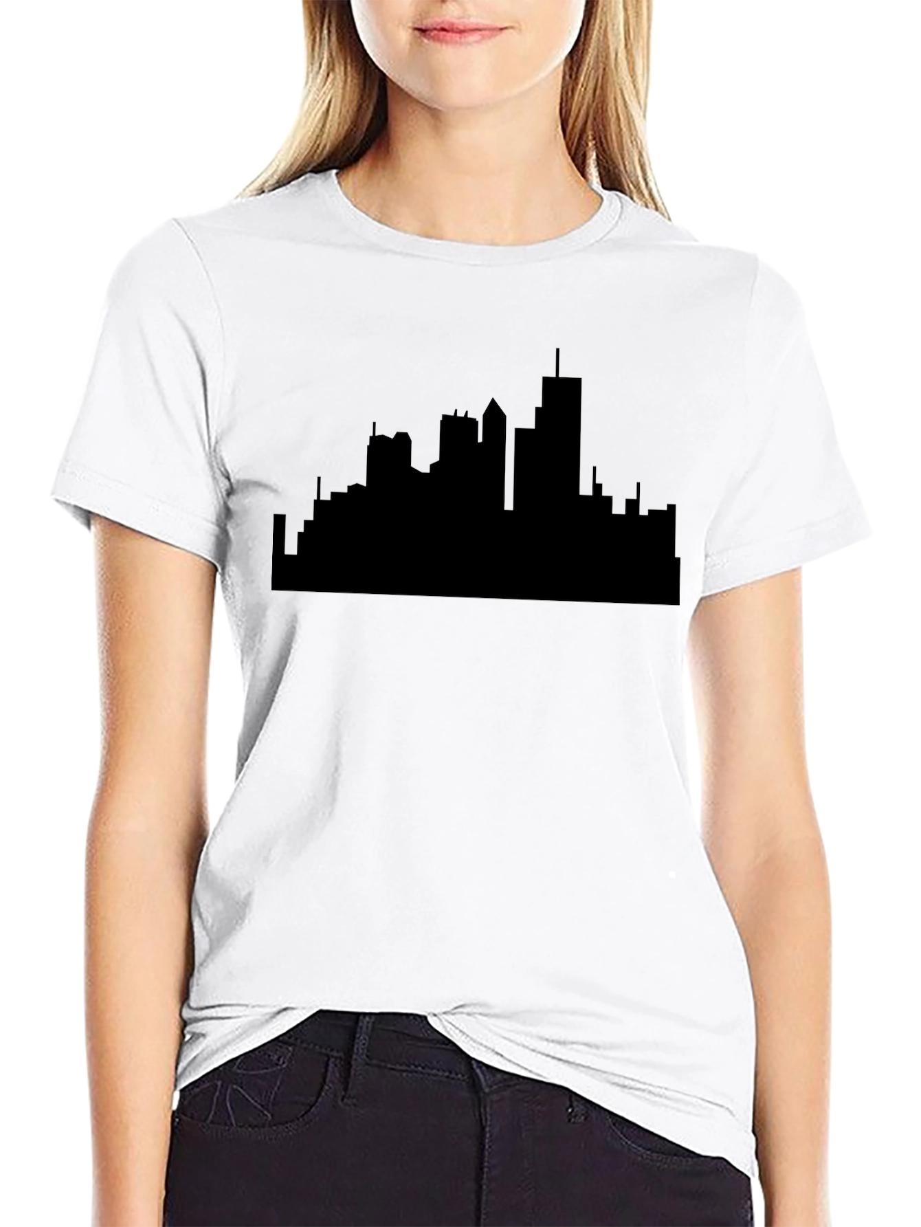 Cityscape Silhouette T-Shirt - Modern Graphic Tee