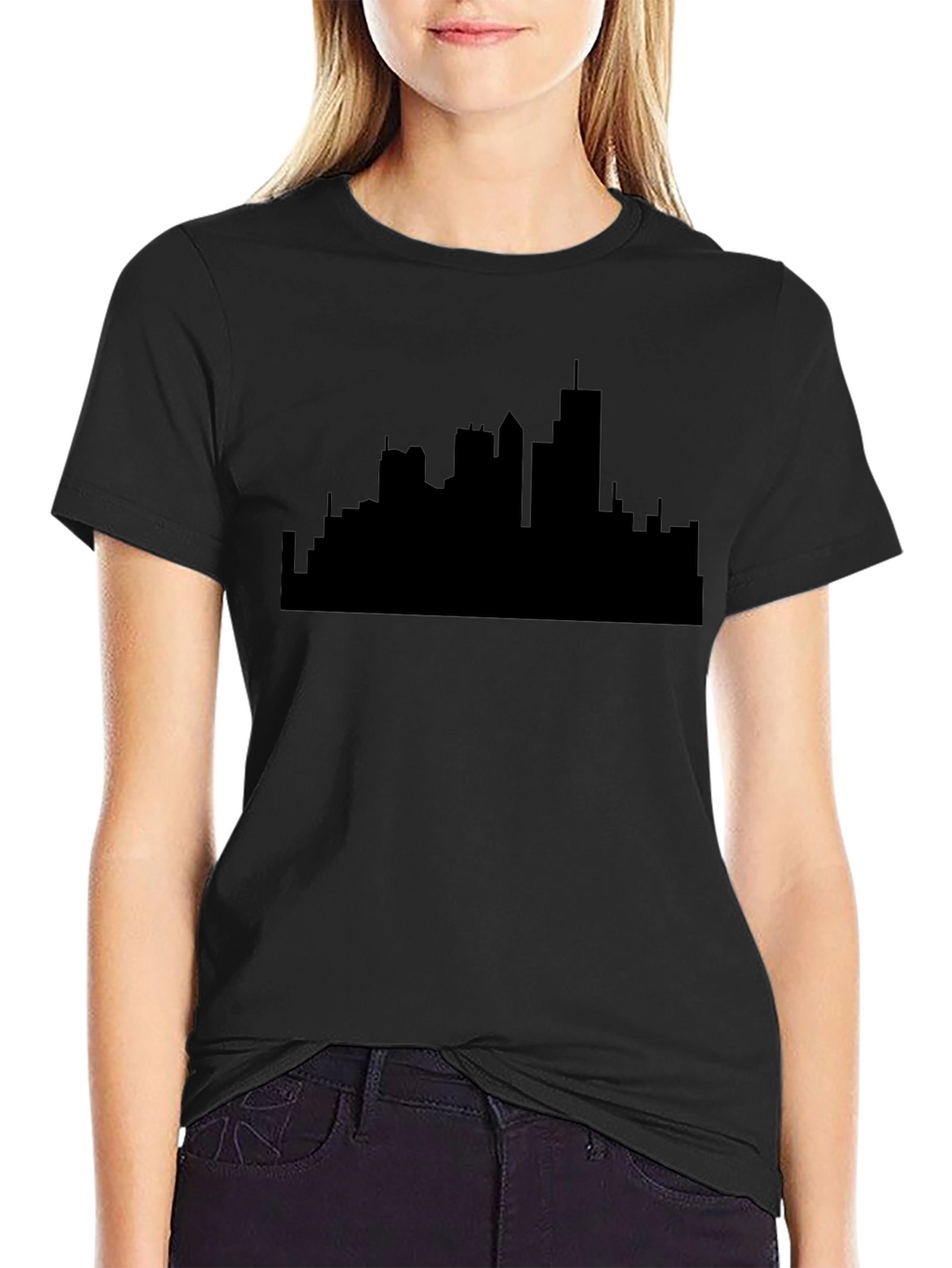 Cityscape Silhouette T-Shirt - Modern Graphic Tee