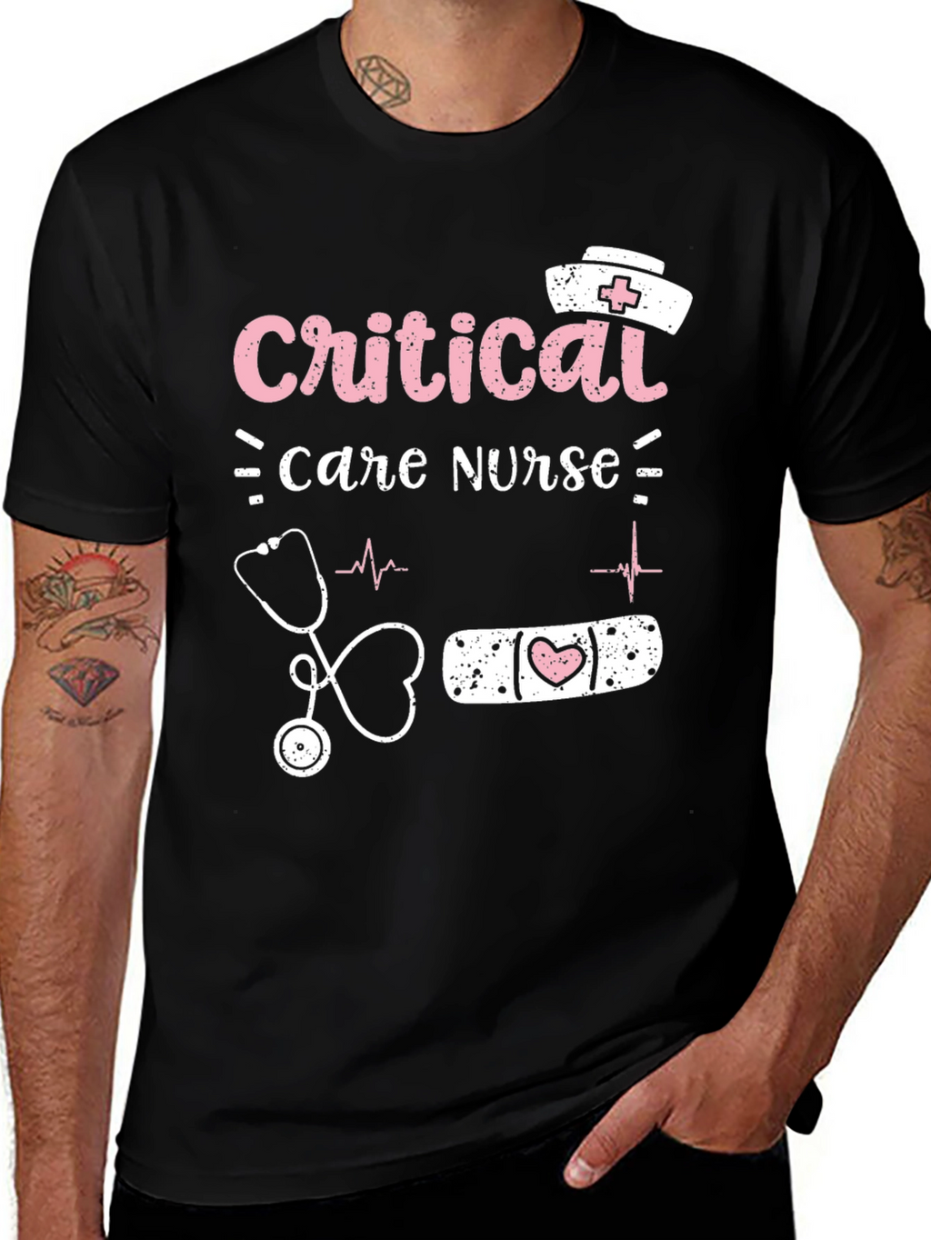 Critical Care Nurse Graphic T-Shirt