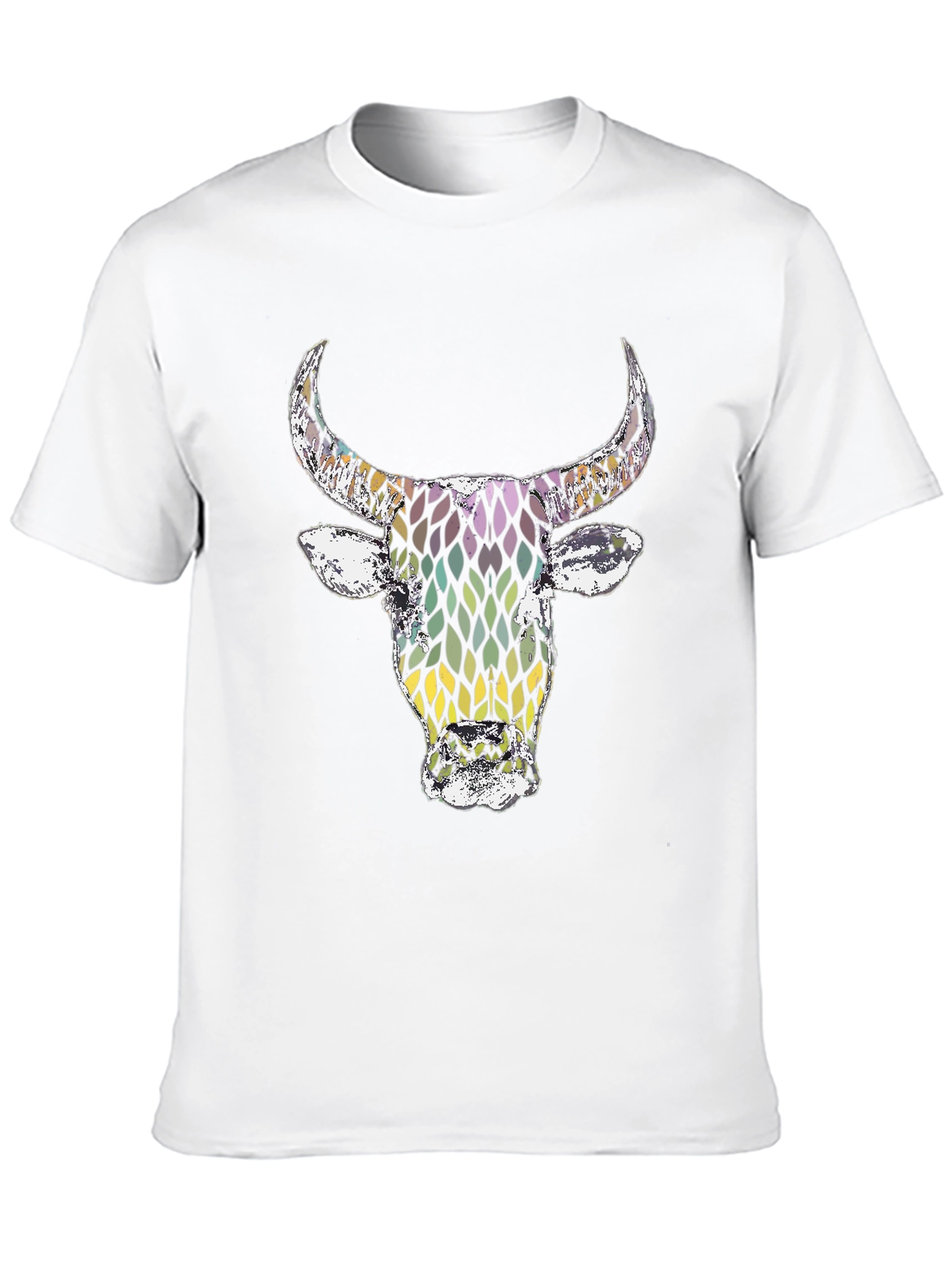Bull Graphic Tee - Mens Black Cotton T-Shirt
