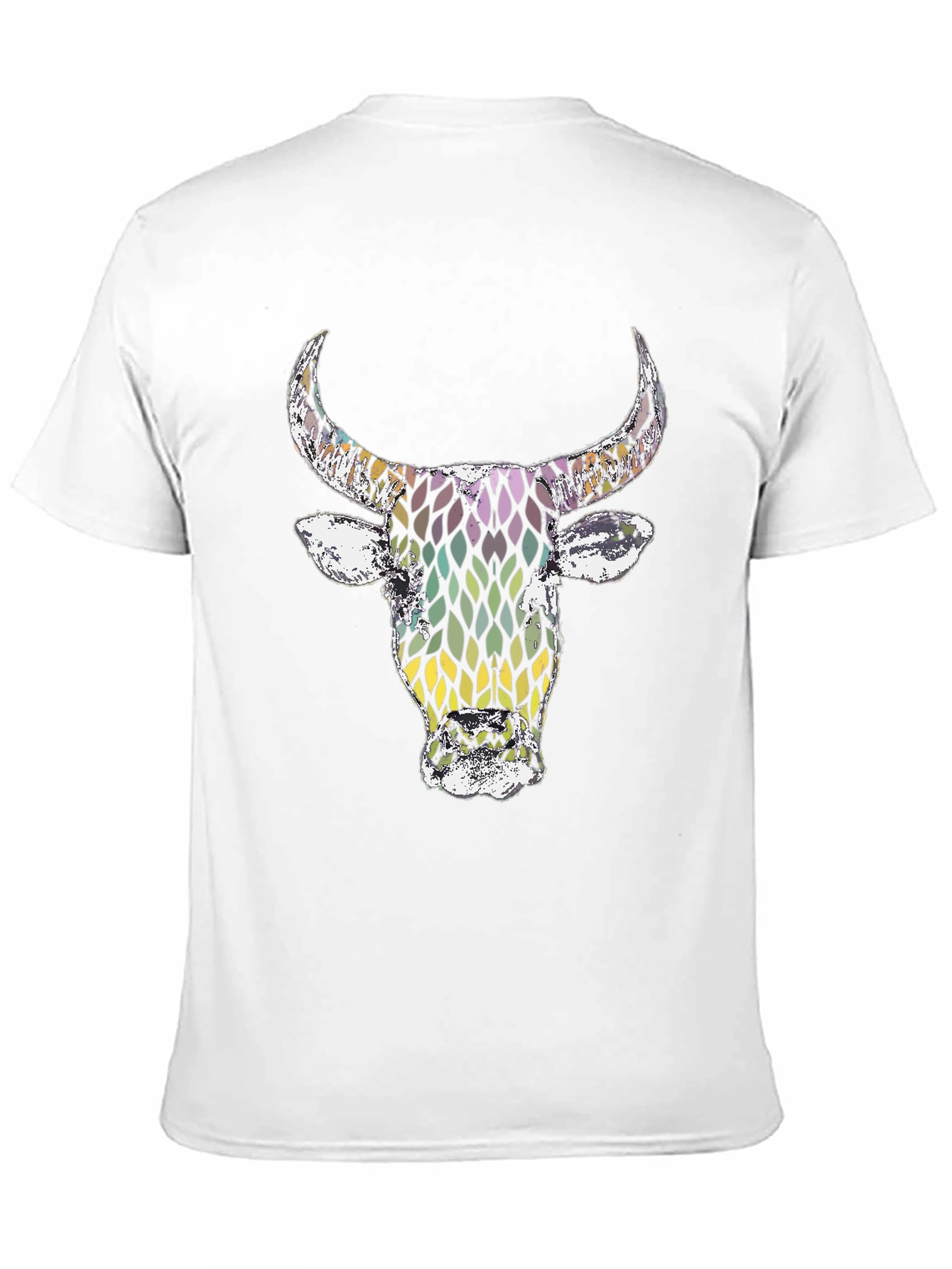 Bull Graphic Tee - Mens Black Cotton T-Shirt