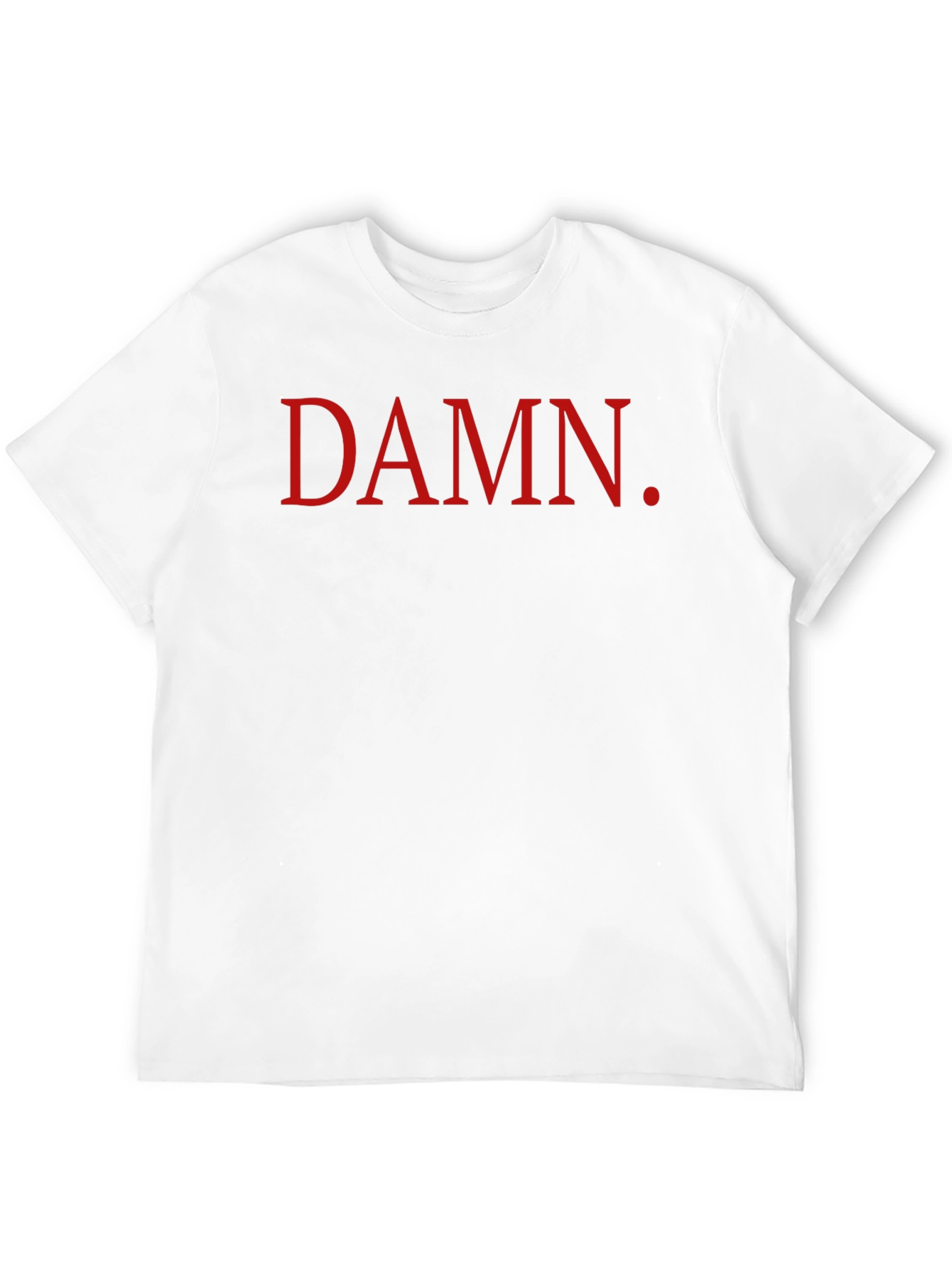 DAMN. Graphic T-Shirt - Bold Red Print on Black