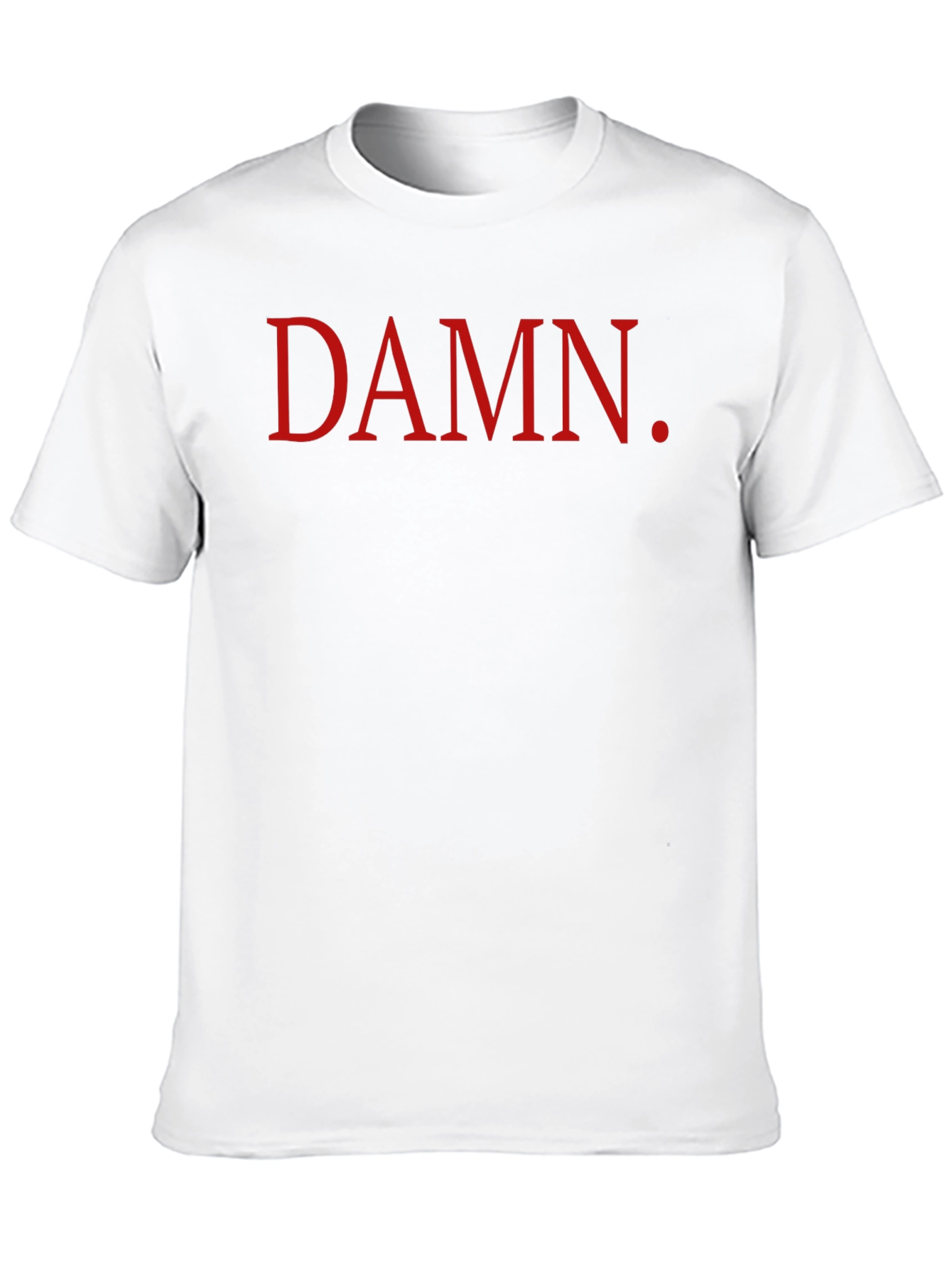 DAMN. Graphic T-Shirt - Bold Red Print on Black