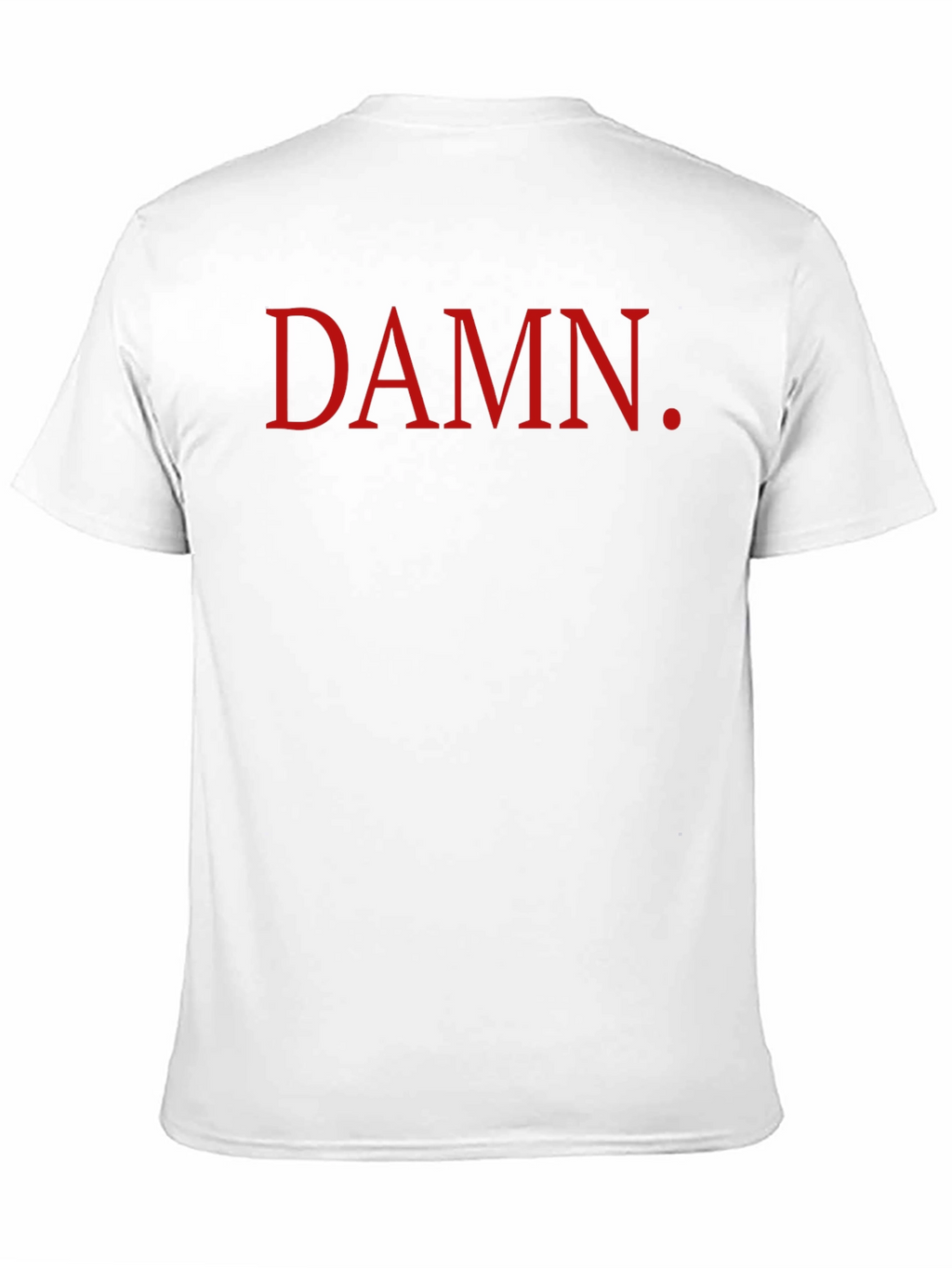 DAMN. Graphic T-Shirt - Bold Red Print on Black