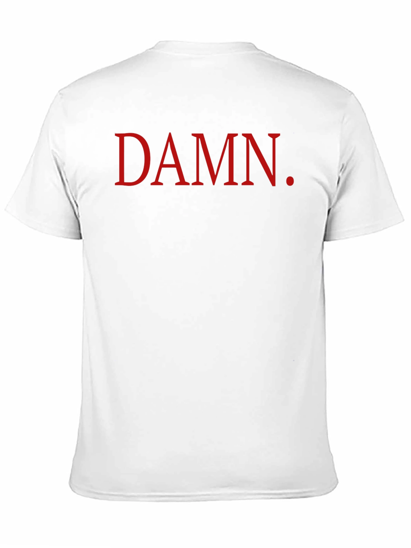 DAMN. Graphic T-Shirt - Bold Red Print on Black