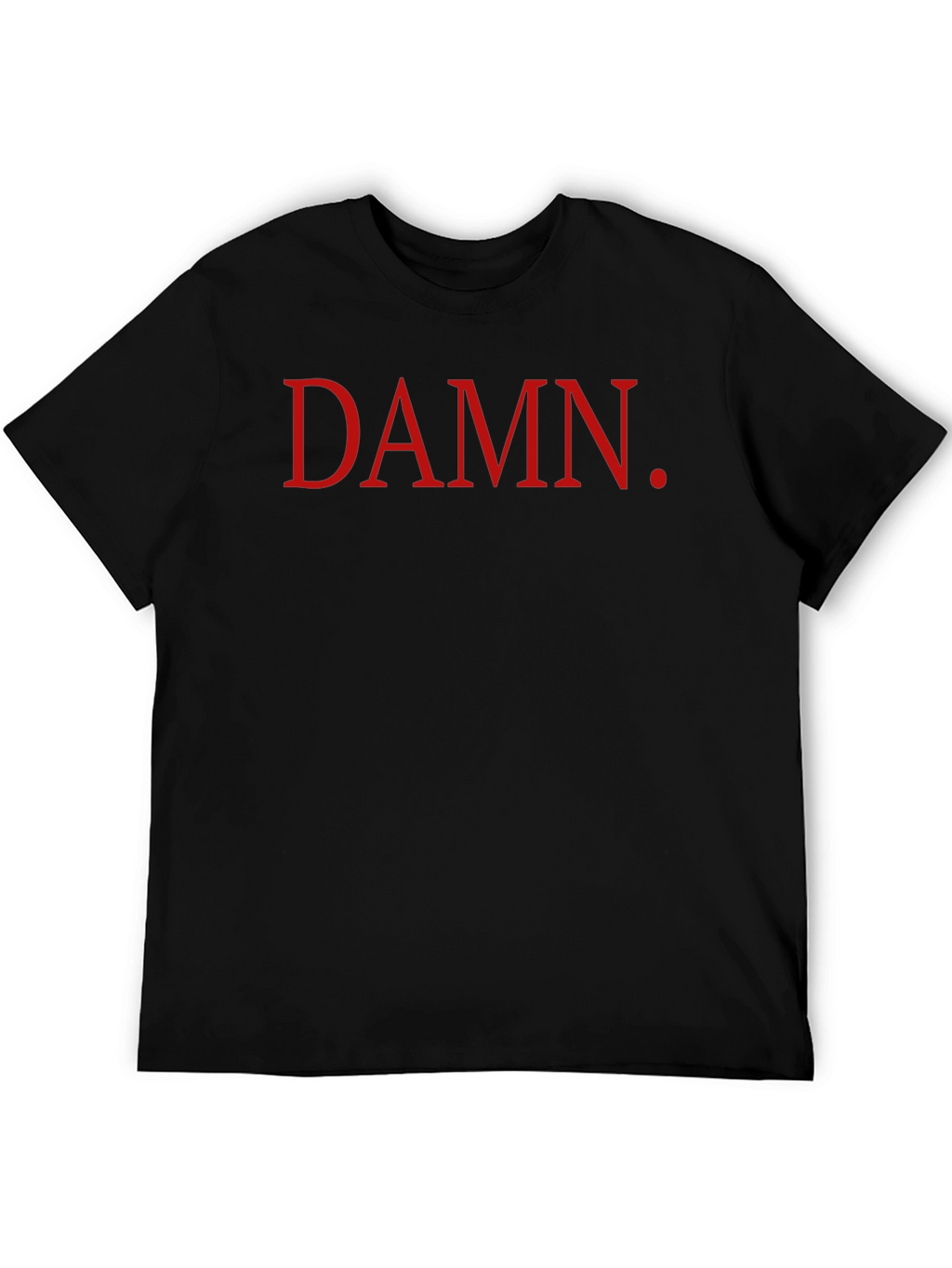 DAMN. Graphic T-Shirt - Bold Red Print on Black