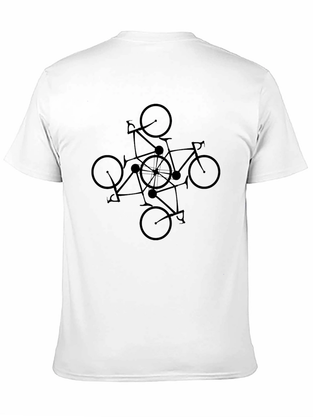 Bike Mandala T-Shirt - Geometric Cycling Design