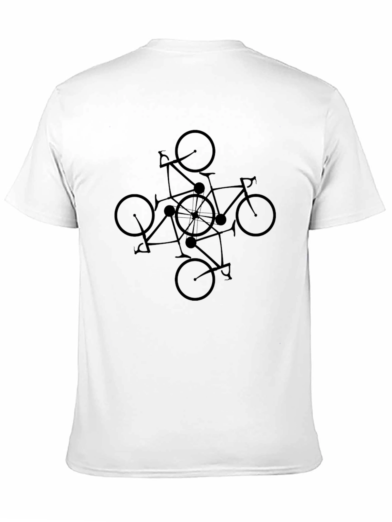 Bike Mandala T-Shirt - Geometric Cycling Design