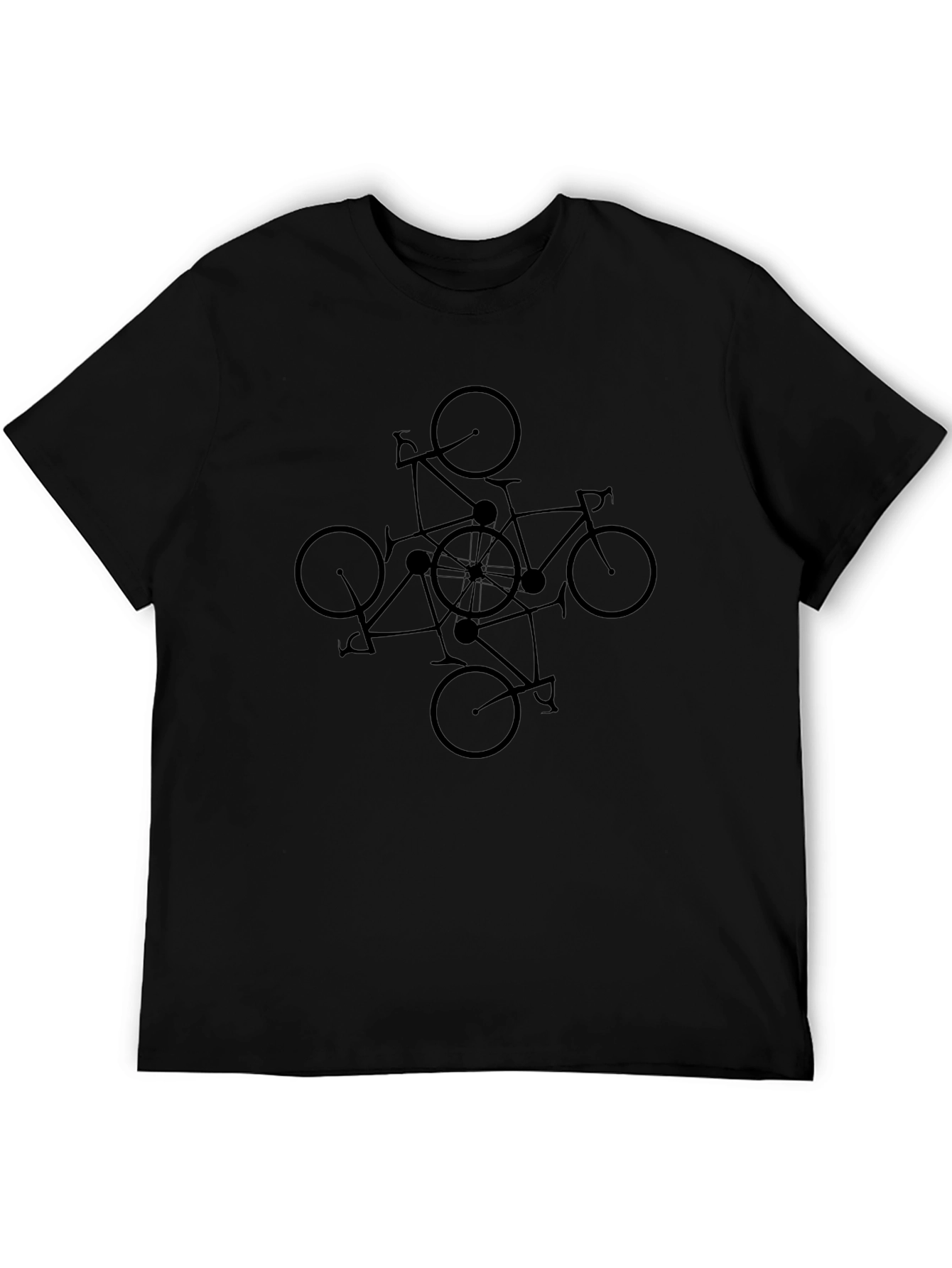 Bike Mandala T-Shirt - Geometric Cycling Design