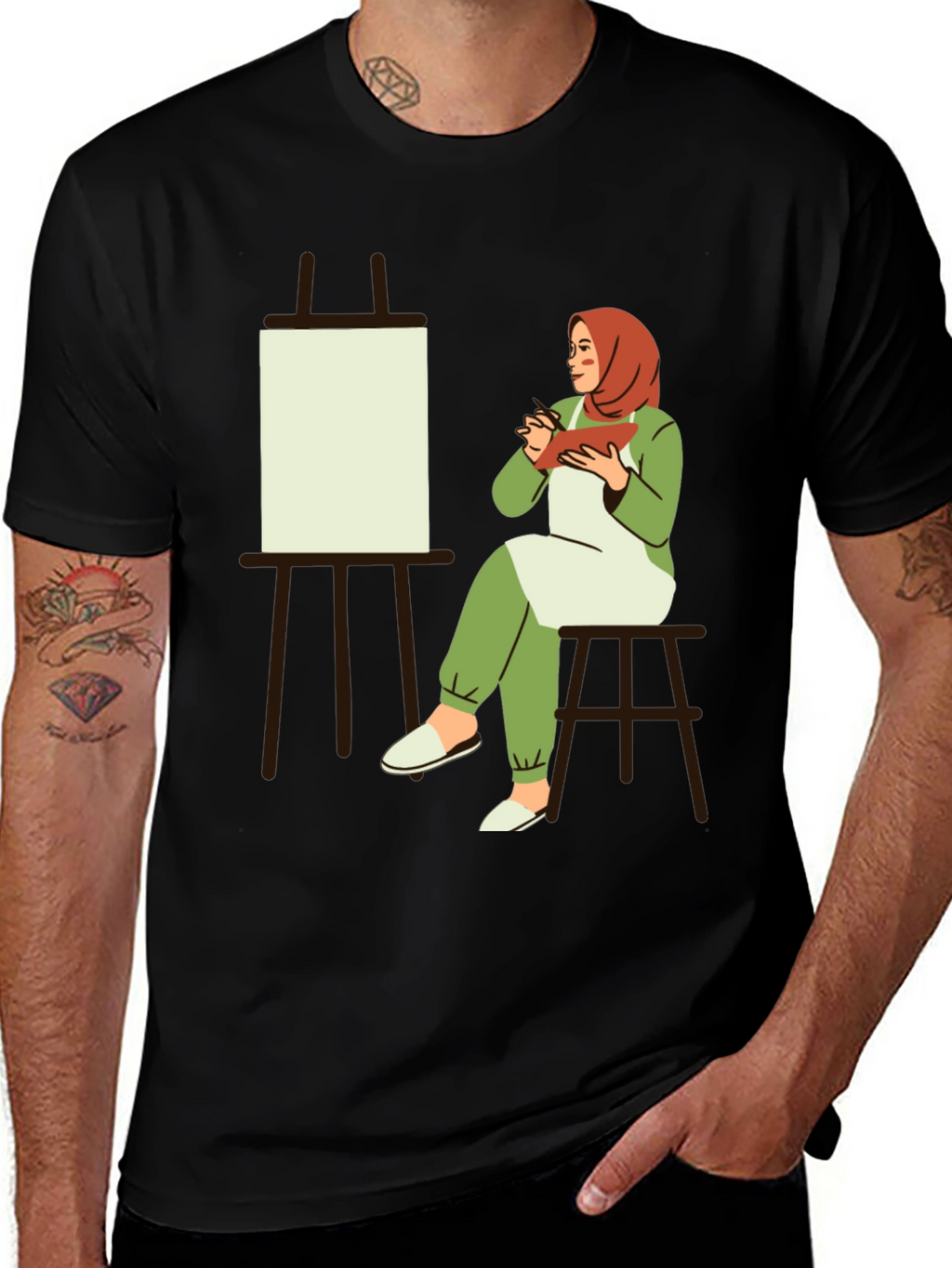 Artist Hijabi Graphic T-Shirt