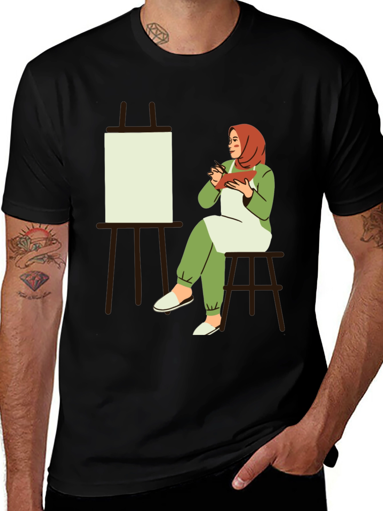 Artist Hijabi Graphic T-Shirt