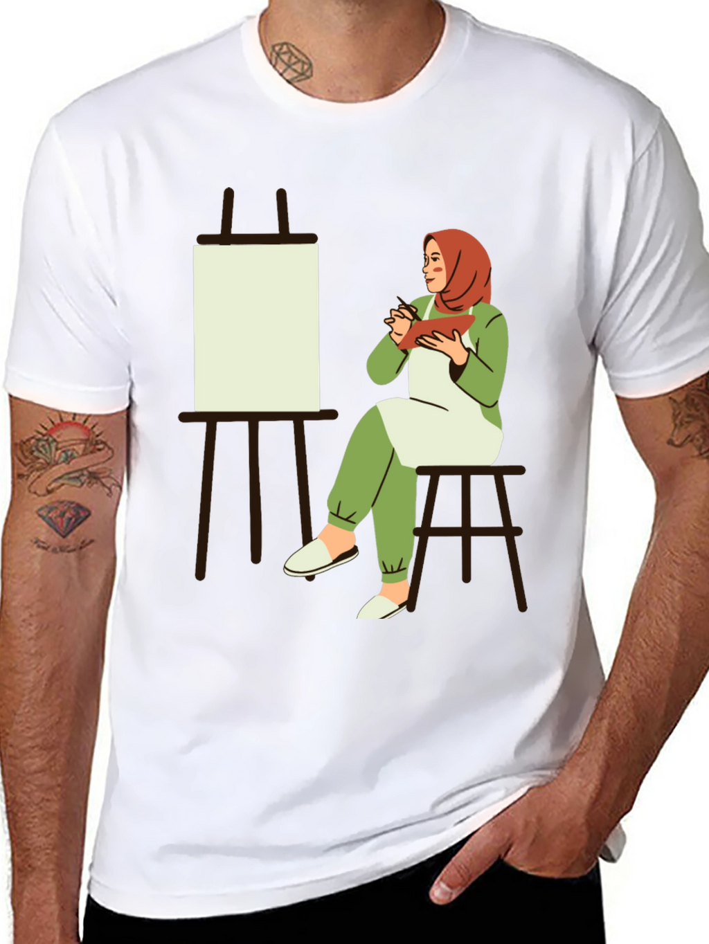 Artist Hijabi Graphic T-Shirt