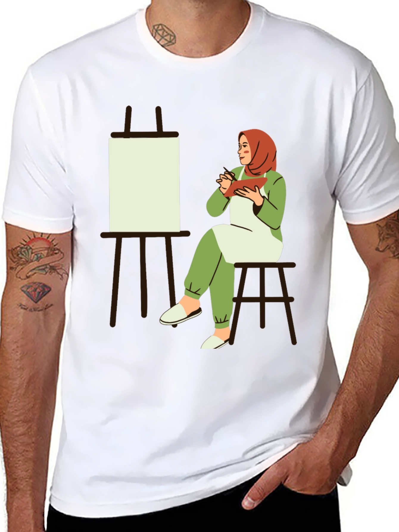 Artist Hijabi Graphic T-Shirt