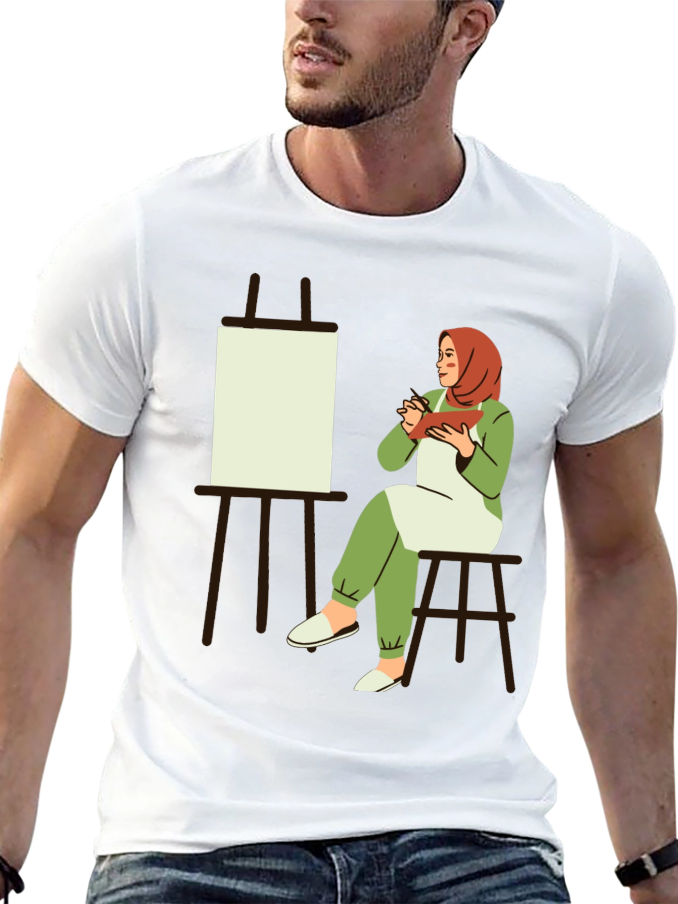 Artist Hijabi Graphic T-Shirt