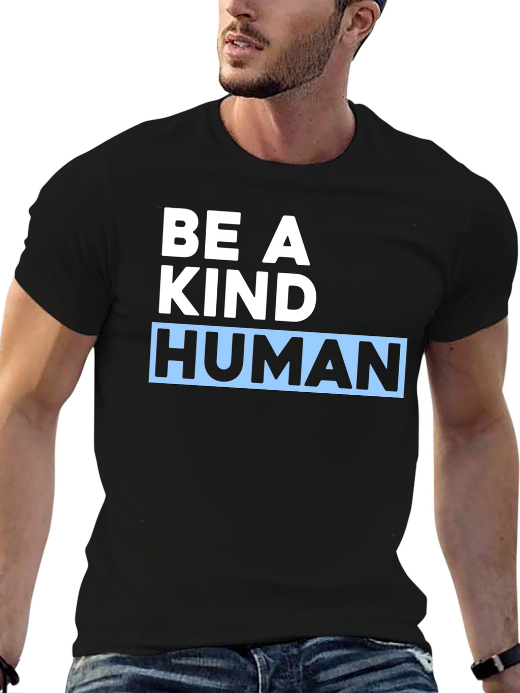 Be a Kind Human Black T-Shirt