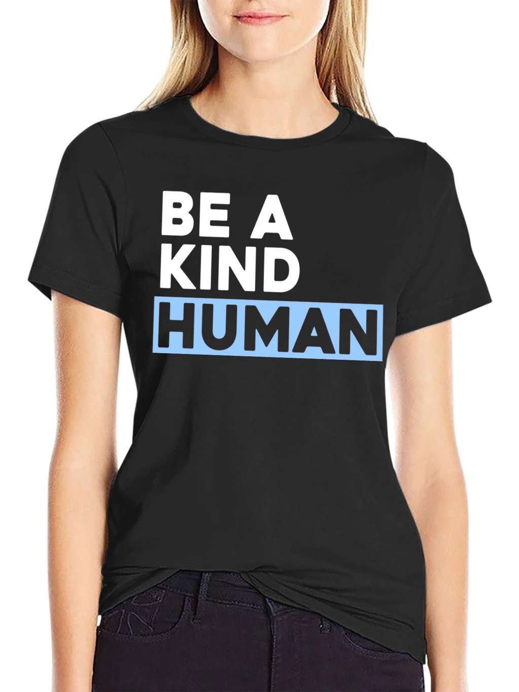 Be a Kind Human Black T-Shirt