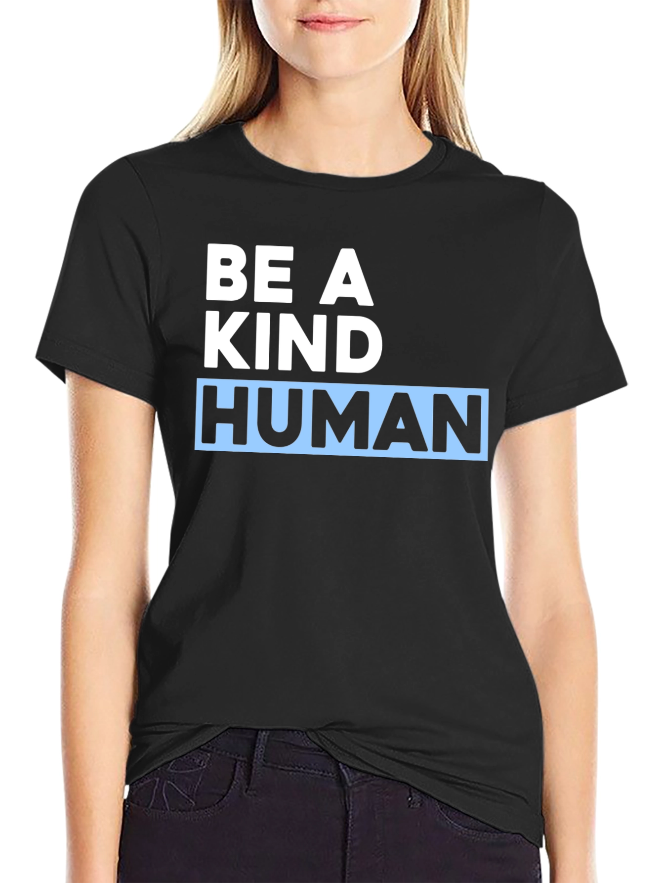 Be a Kind Human Black T-Shirt