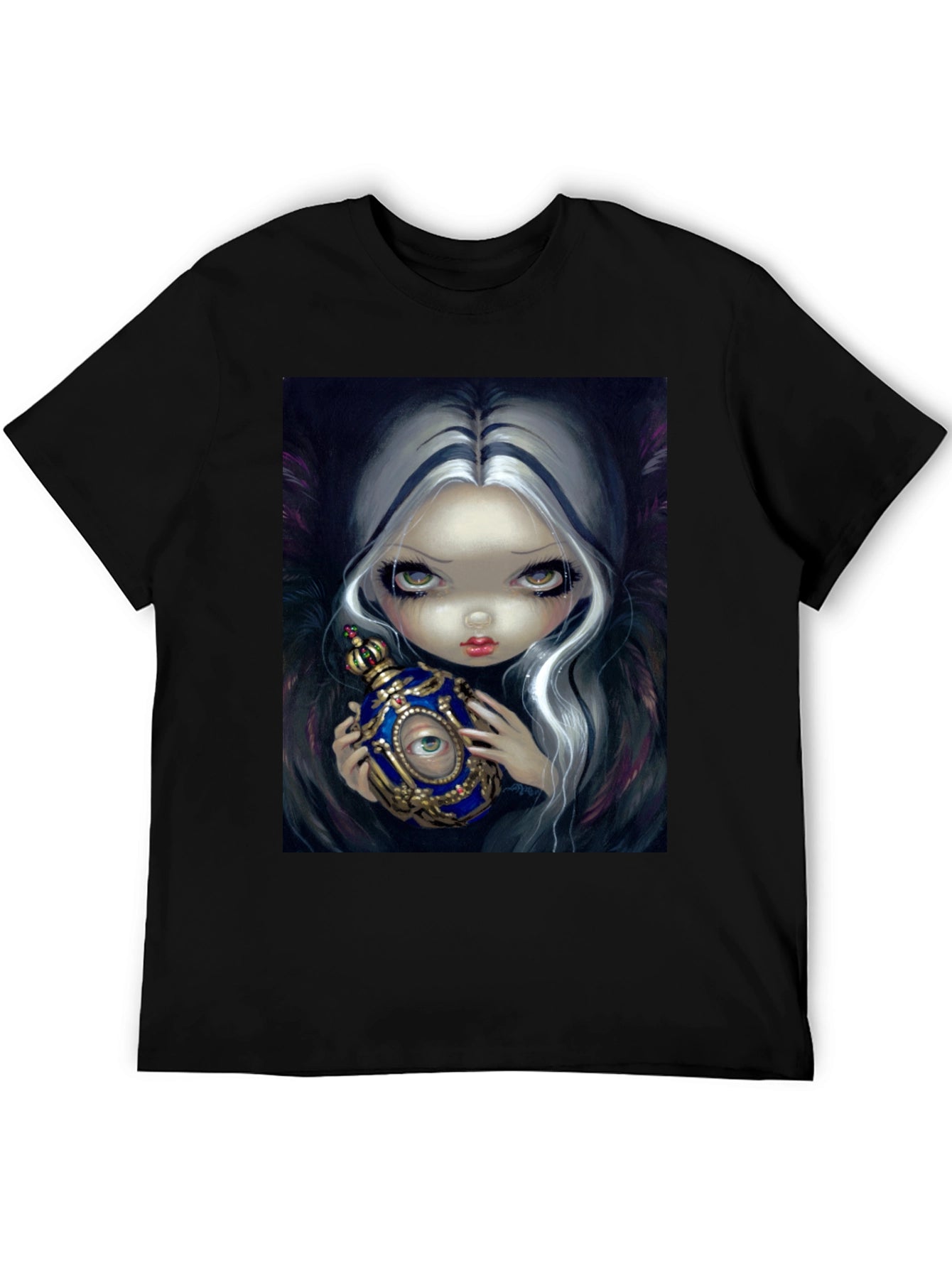 Eerie Eye Potion Black Graphic T-Shirt