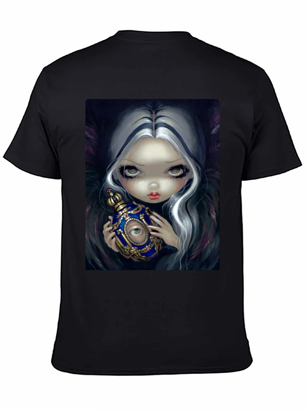 Eerie Eye Potion Black Graphic T-Shirt