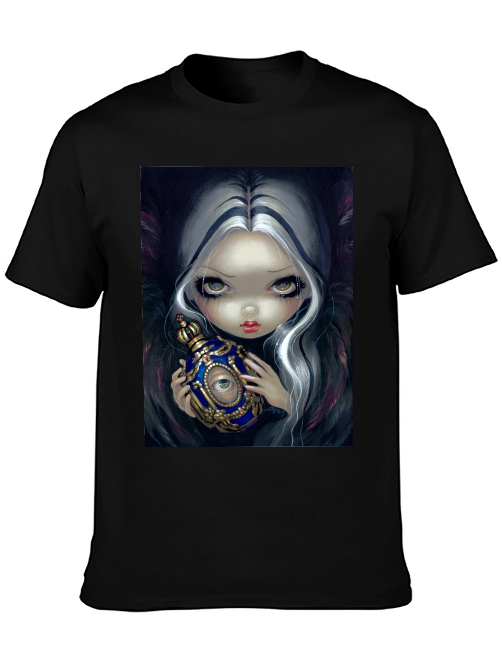 Eerie Eye Potion Black Graphic T-Shirt