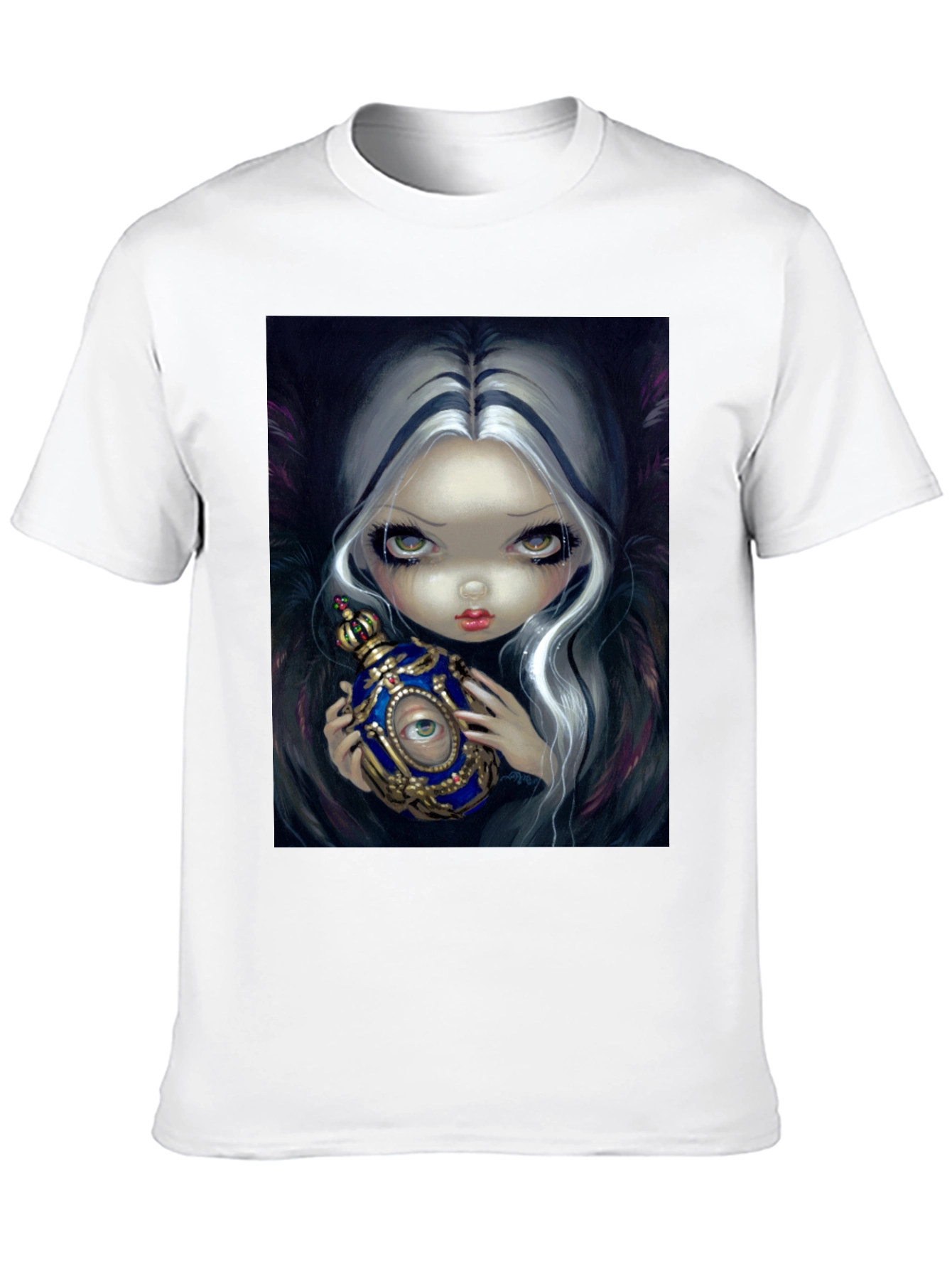 Eerie Eye Potion Black Graphic T-Shirt