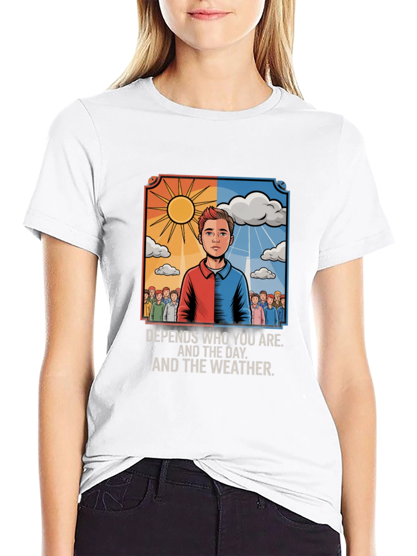 Depends T-Shirt: Sun or Clouds
