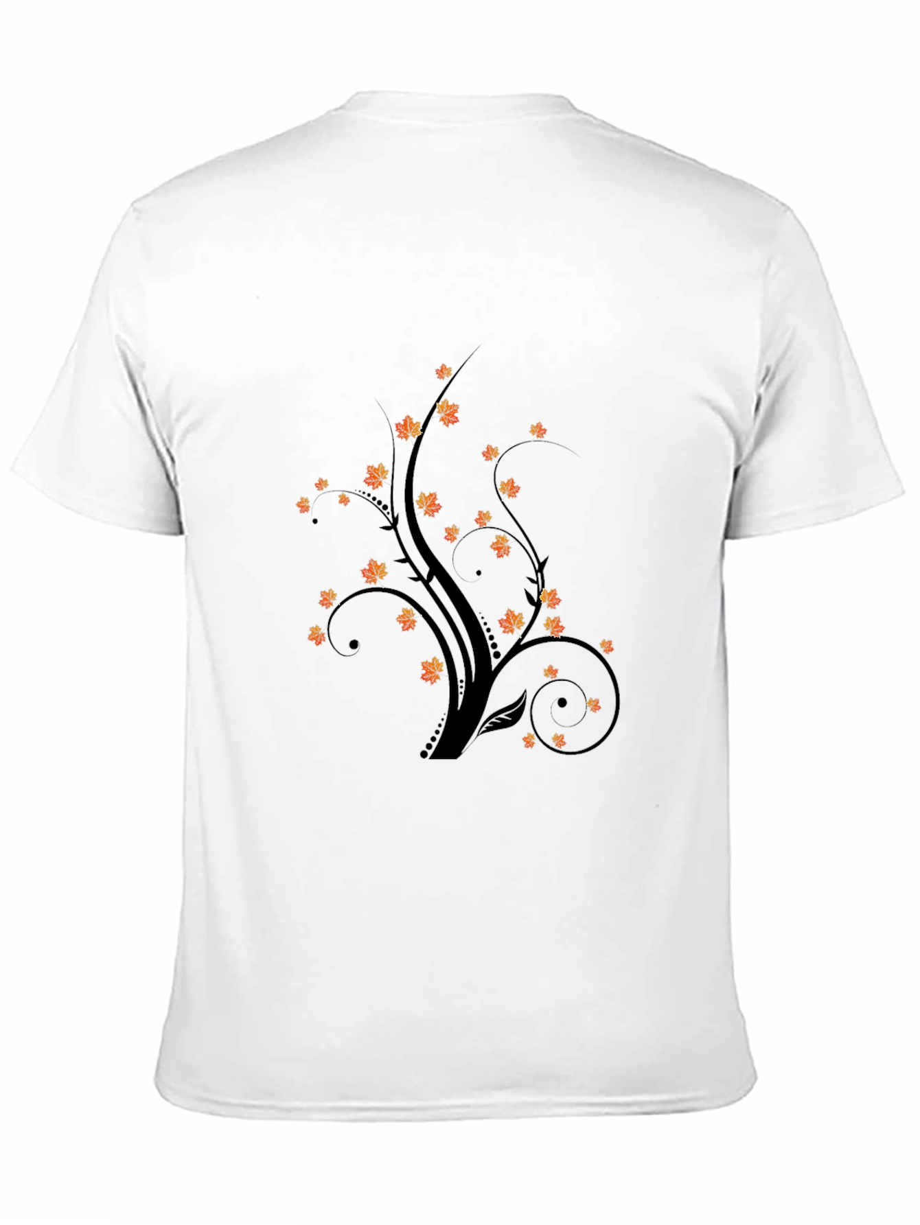 Autumnal Tree Graphic Tee - Black