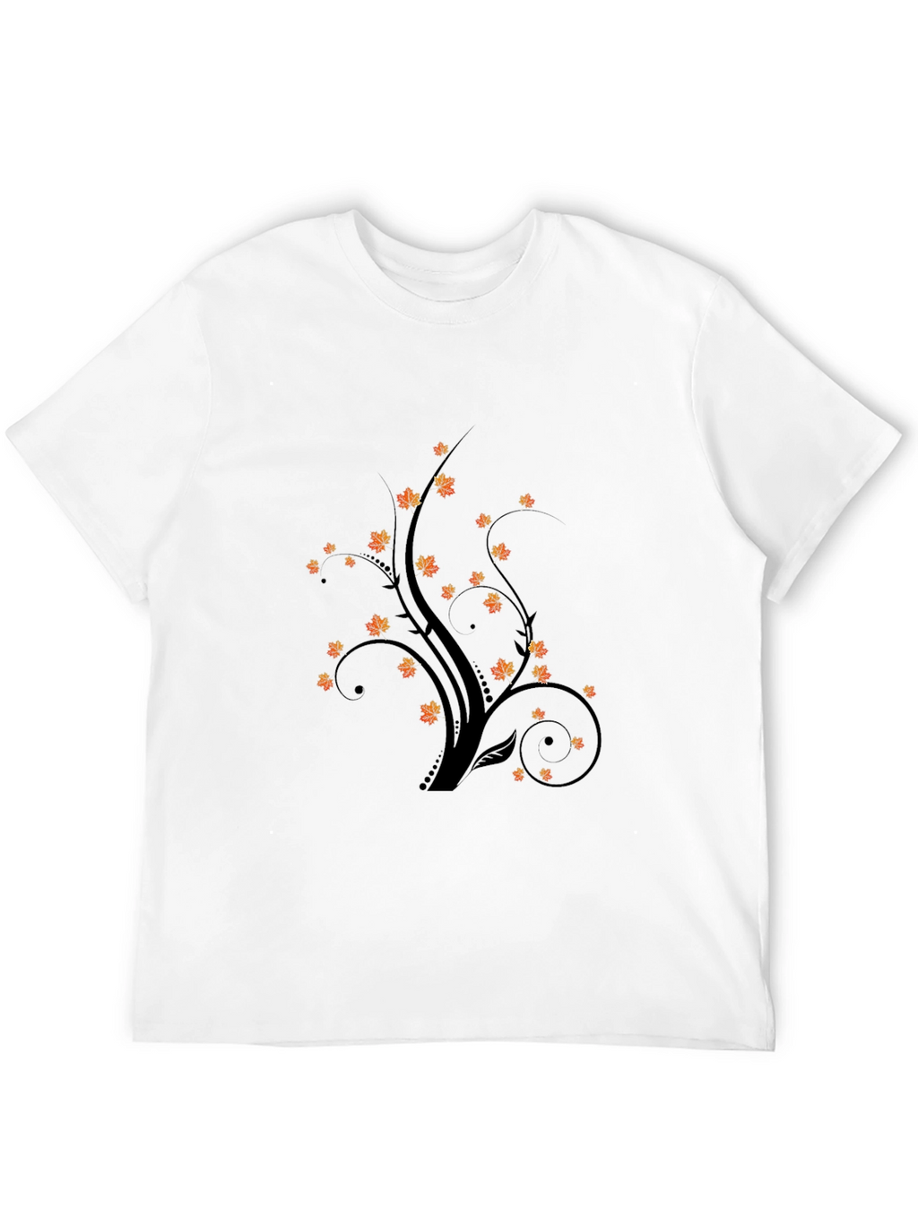 Autumnal Tree Graphic Tee - Black