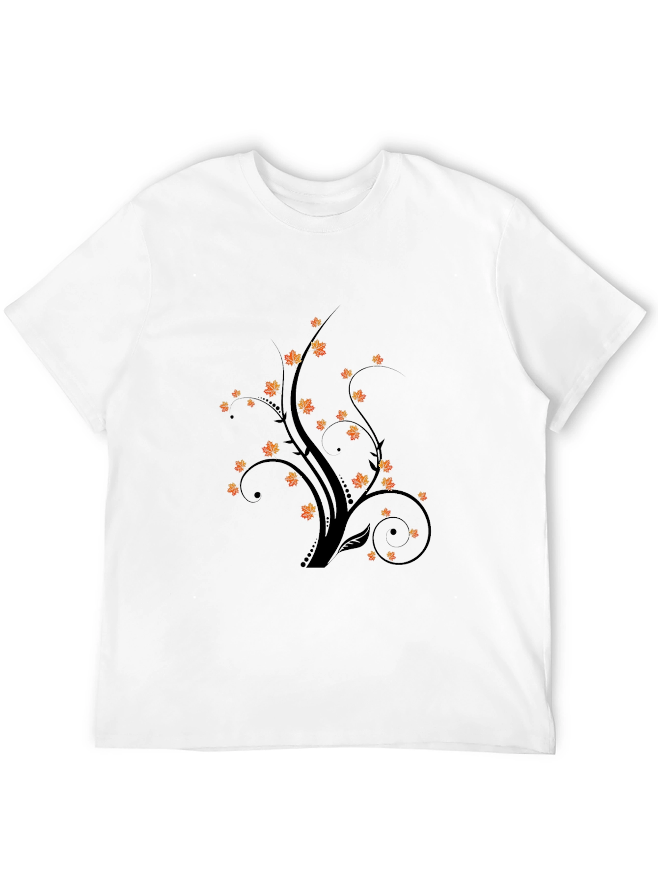 Autumnal Tree Graphic Tee - Black