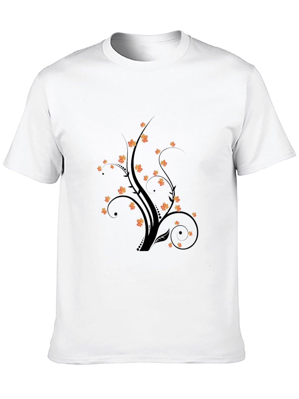 Autumnal Tree Graphic Tee - Black