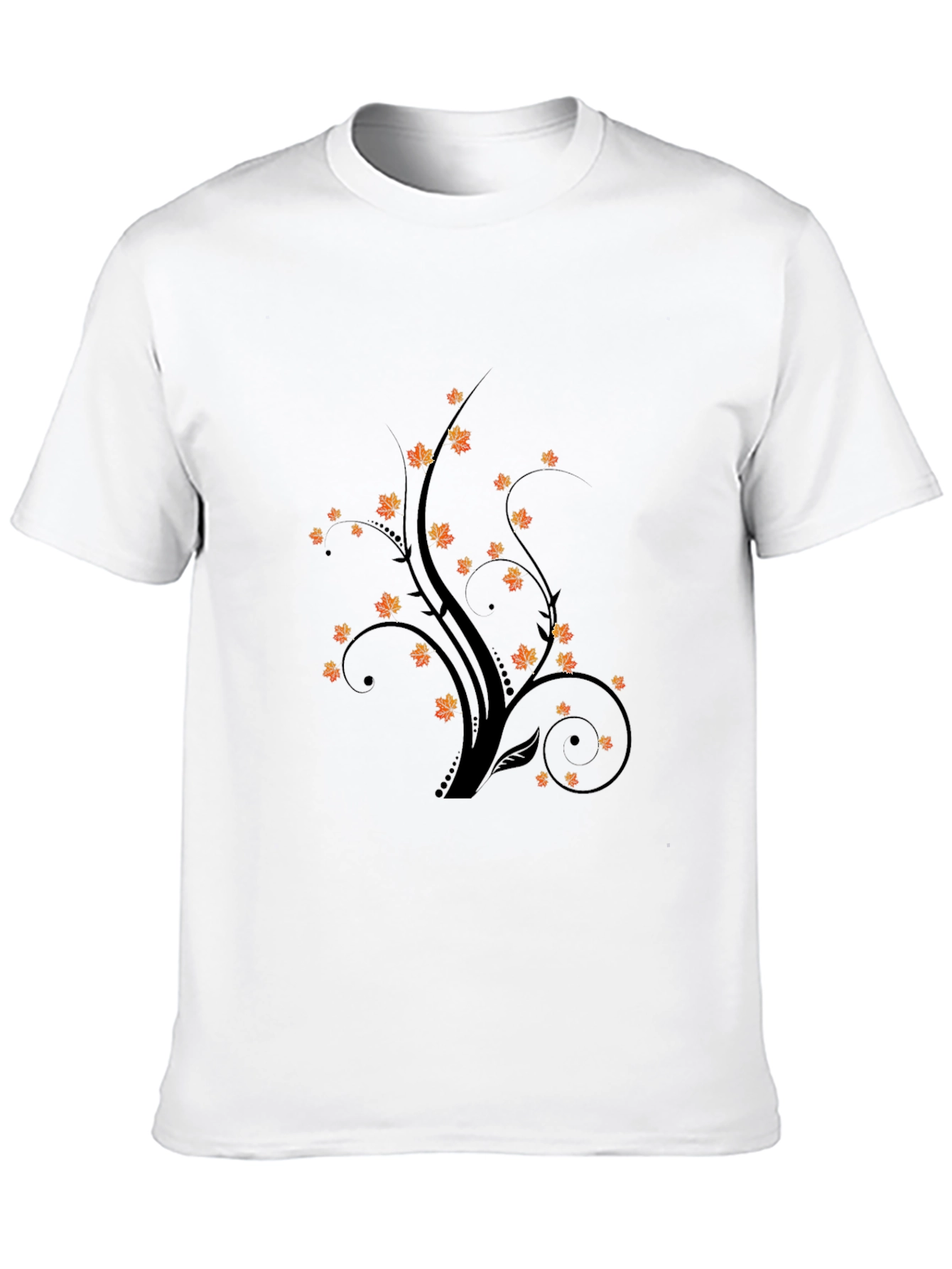 Autumnal Tree Graphic Tee - Black