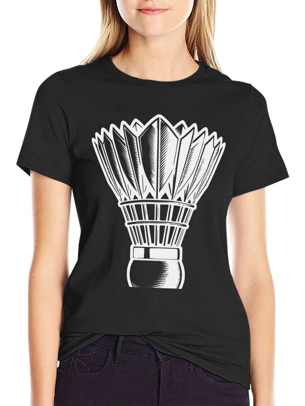 Badminton Shuttlecock Graphic Tee