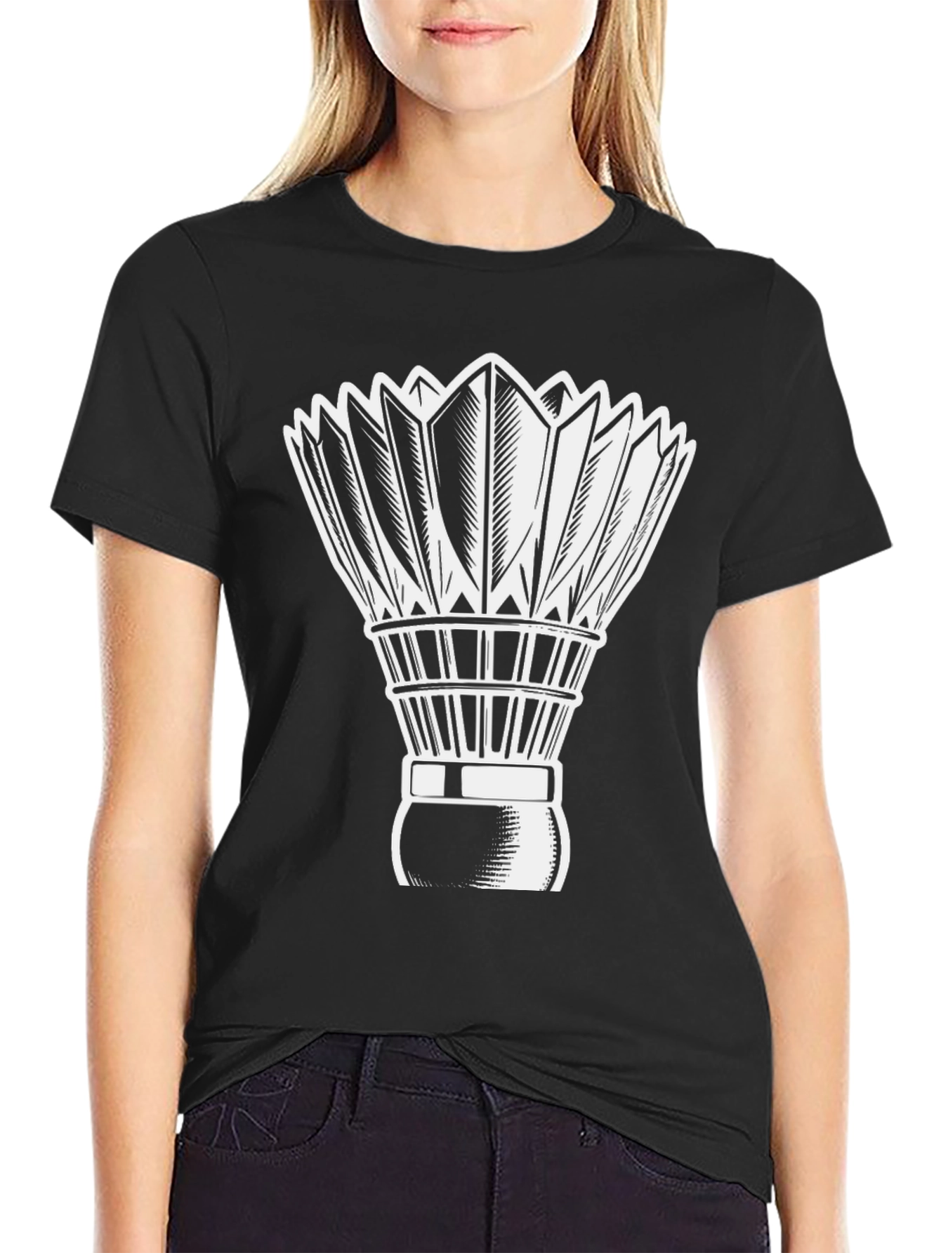 Badminton Shuttlecock Graphic Tee