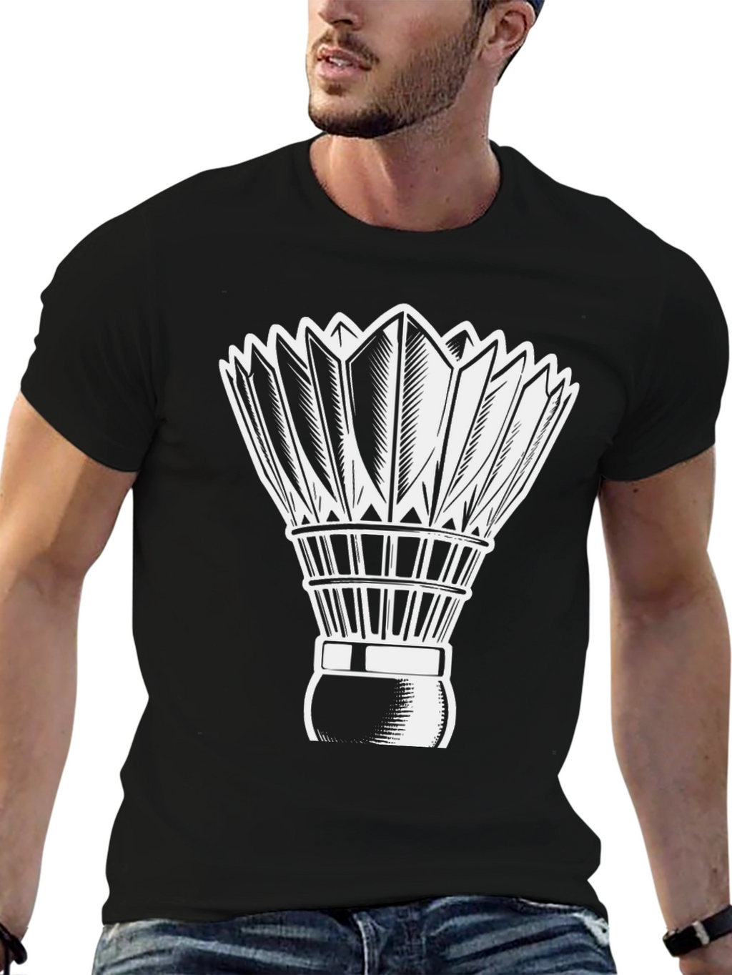 Badminton Shuttlecock Graphic Tee