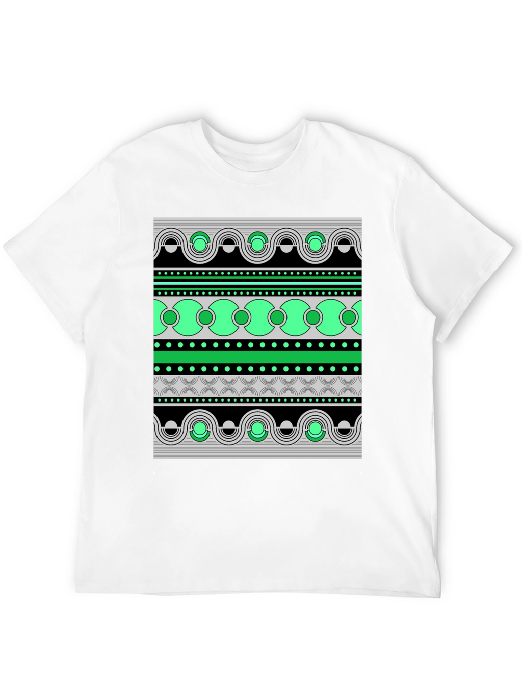 Abstract Pattern Graphic Print Tee