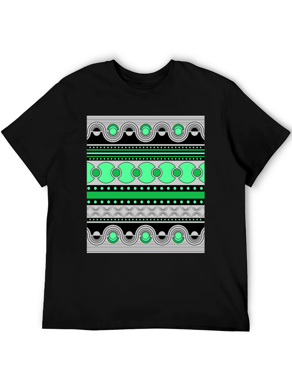 Abstract Pattern Graphic Print Tee