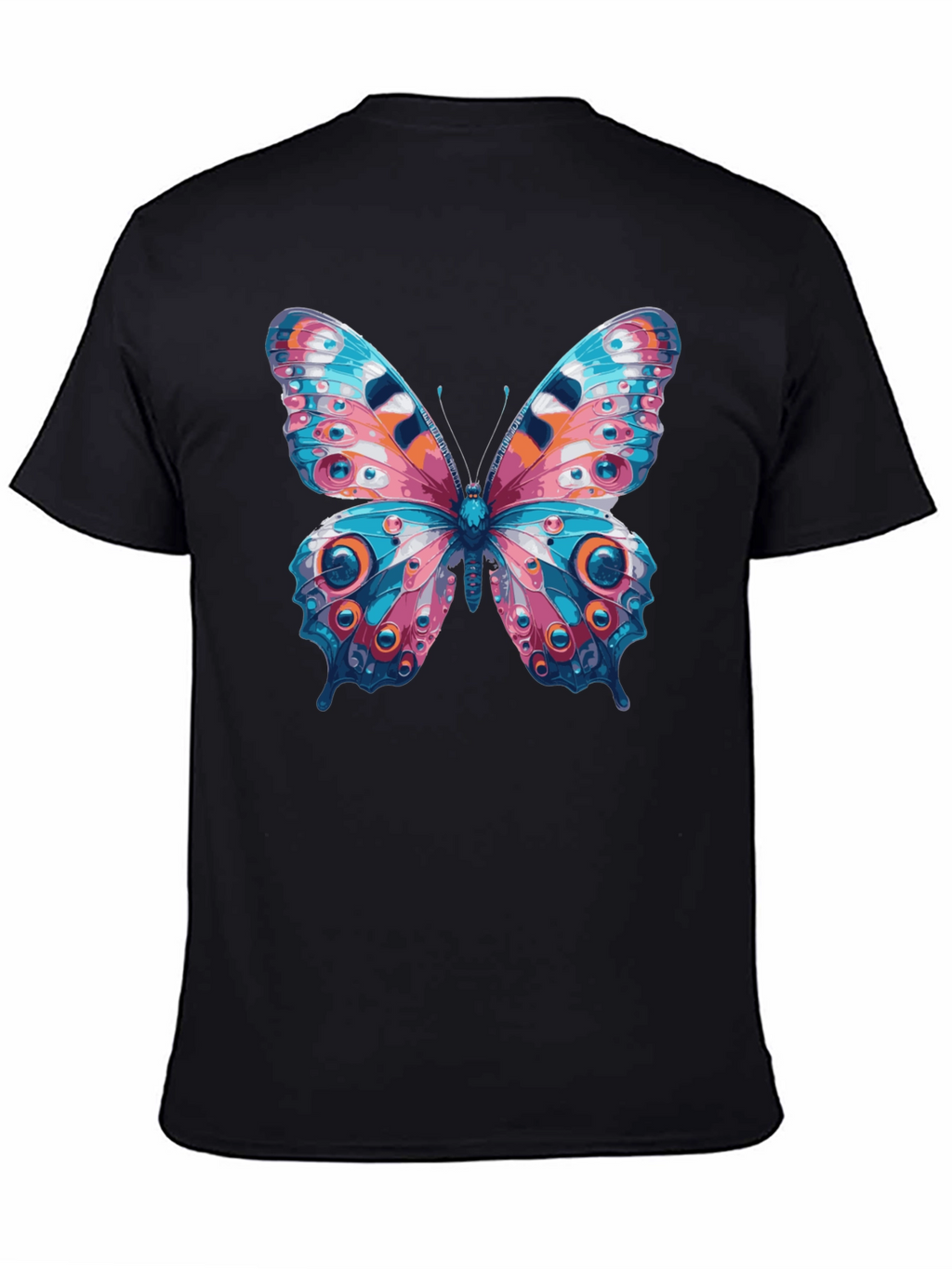 Butterfly Graphic Black T-Shirt