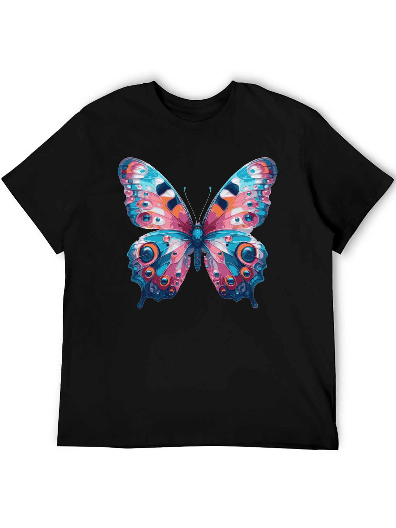 Butterfly Graphic Black T-Shirt