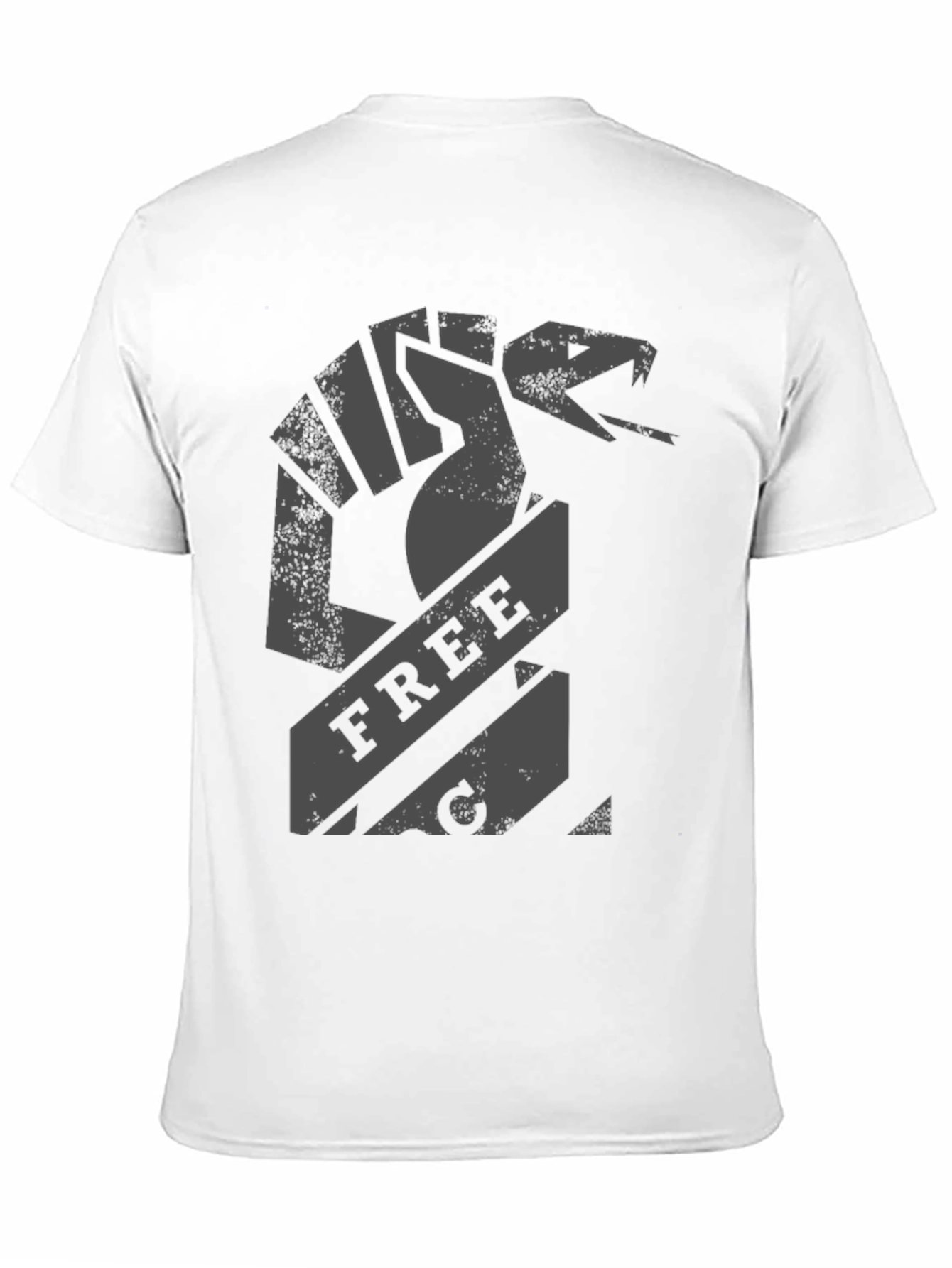 Freedom Fist Snake Graphic Tee - Black Cotton T-Shirt