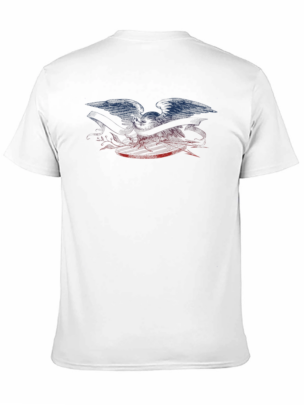 Eagle Graphic Print Black T-Shirt